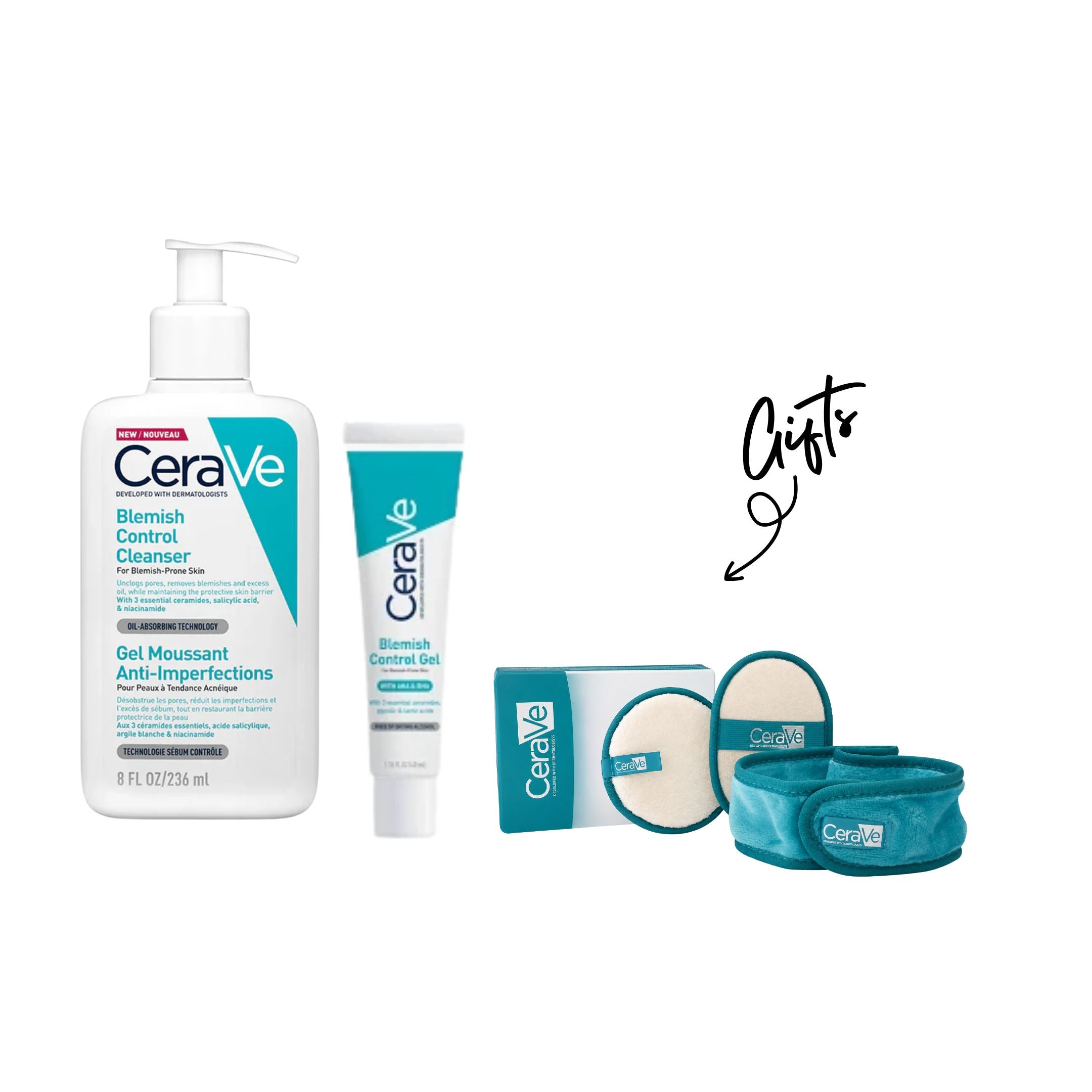 Blemish Control Cleanser 236ml + Blemish Control Gel  + Gift