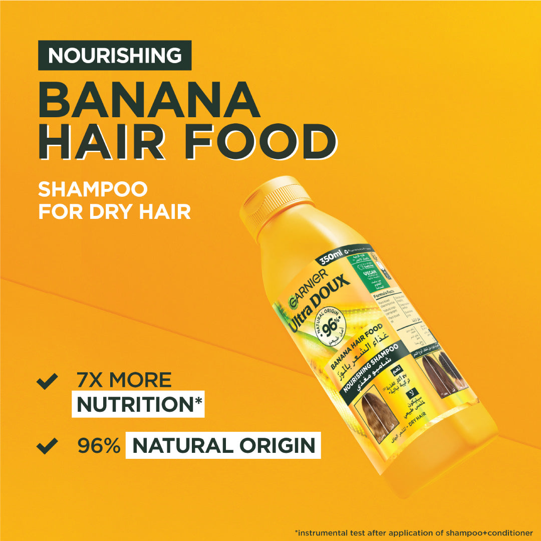 Garnier - Garnier Ultra Doux Banana Vegan Hair Food Shampoo for dry hair | MazenOnline