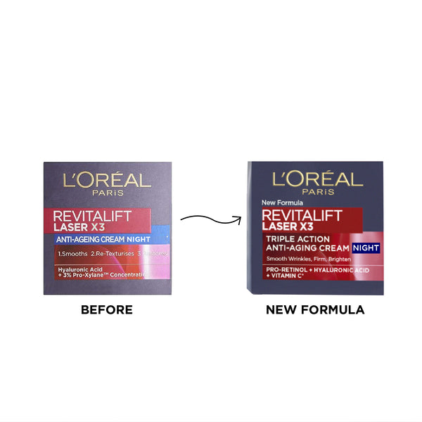 Revitalift Hydrating and Moisturizing Night Cream, for Wrinkles Reduction and  Skin Elasticity Improvement, Formulated with Pro-Retinol