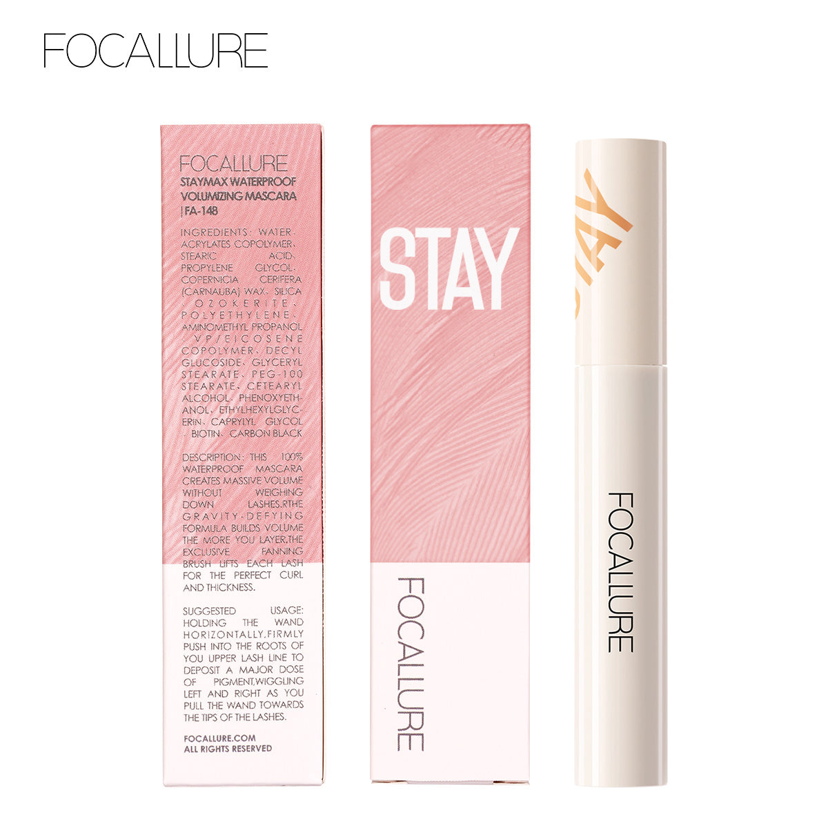 Focallure cosmetics - Focallure Staymax waterproof Volumizing mascara FA – 148 | MazenOnline