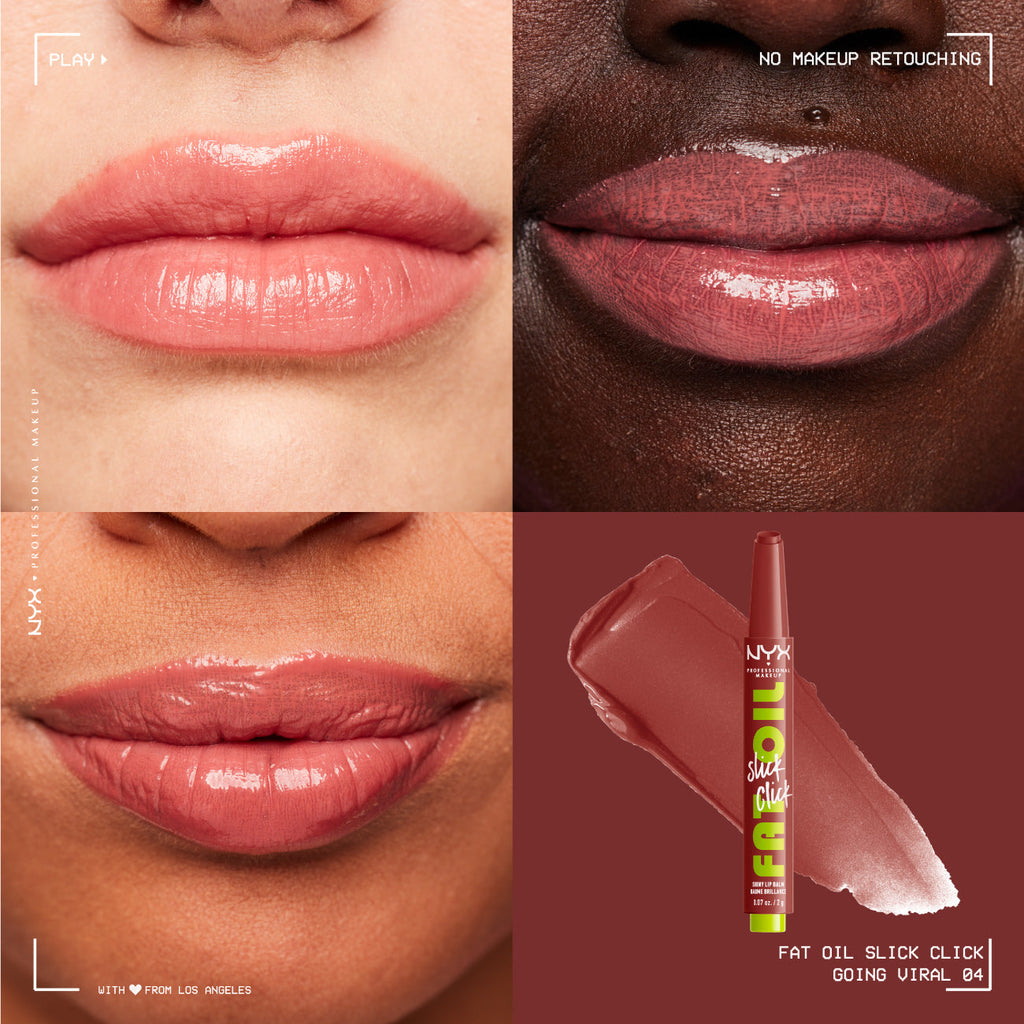NYX Professional Makeup - Fat Oil Slick Click Shiny Lip Balm | MazenOnline