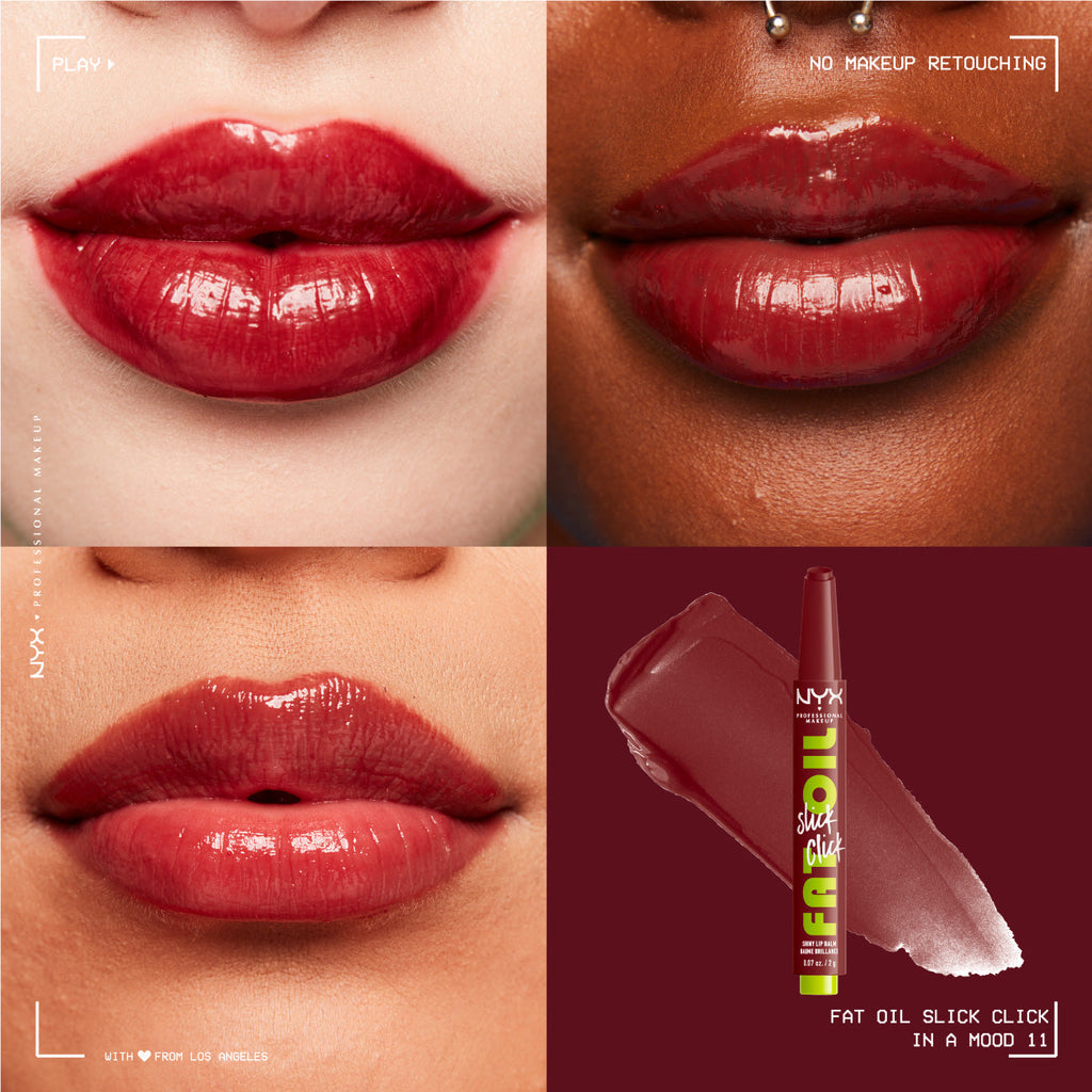 NYX Professional Makeup - Fat Oil Slick Click Shiny Lip Balm | MazenOnline