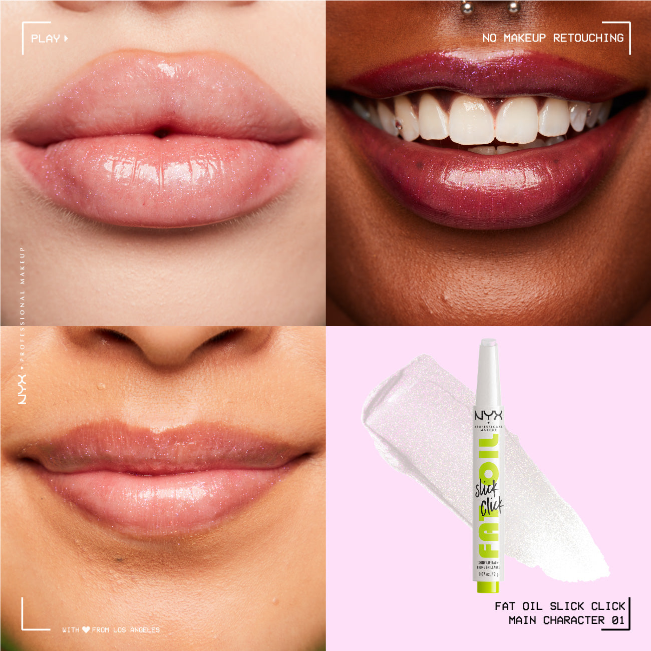 NYX Professional Makeup - Fat Oil Slick Click Shiny Lip Balm | MazenOnline