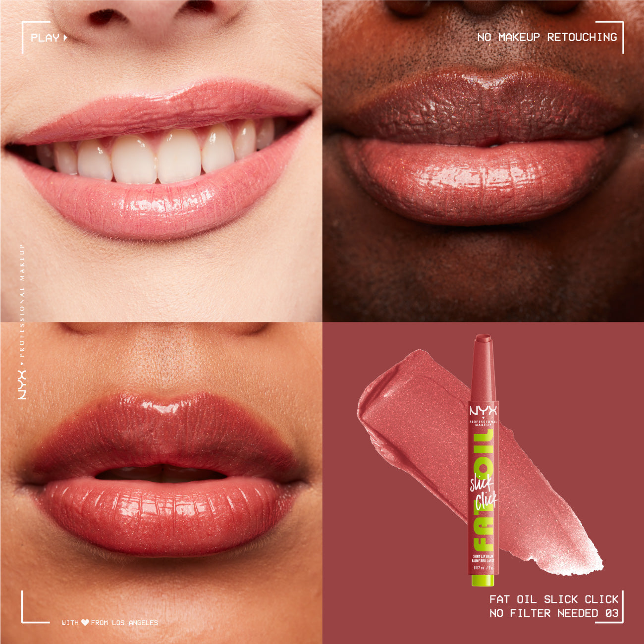 NYX Professional Makeup - Fat Oil Slick Click Shiny Lip Balm | MazenOnline