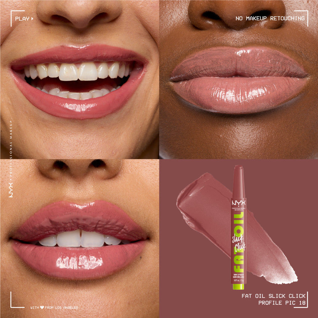 NYX Professional Makeup - Fat Oil Slick Click Shiny Lip Balm | MazenOnline