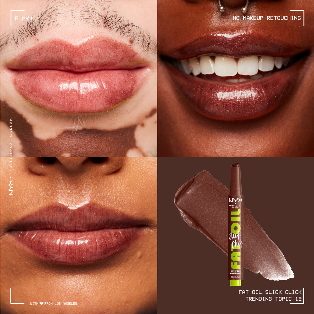 NYX Professional Makeup - Fat Oil Slick Click Shiny Lip Balm | MazenOnline