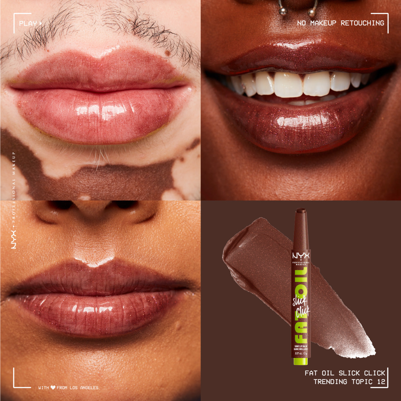 NYX Professional Makeup - Fat Oil Slick Click Shiny Lip Balm | MazenOnline