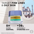 L'Oréal Paris - Hyaluron Expert Oil and Shine Control Replumping Gel Cream, for Combination to Oily Skin, with Hyaluronic Acid and Salicylic Acid | MazenOnline