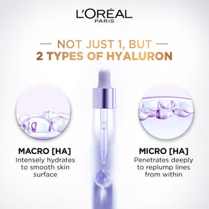 L'Oréal Paris - Hyaluron Expert Replumping Face Serum, with 1.5% Hyaluronic Acid, for Fine Lines Reduction, Hydration and Youthful Looking Skin | MazenOnline
