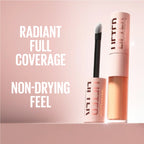 Lifter Serum Concealer, Full Coverage, Includes 2% Peptides + Caffeine to Hydrate & Brighten Under Eyes