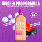 Make 'Em Wonder Liquid Foundation, 24HR Foundation Makeup With A Soft Matte Finish, Buildable Full Coverage