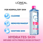 L'Oréal Paris - 3-in-1 Refreshing and Moisturizing Micellar Water, Cleanse, Remove Makeup and Soothe, for Sensitive and Normal to Dry Skin | MazenOnline