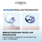 L'Oréal Paris - 3-in-1 Bi-Phase Micellar Water, Deeply Cleanse, Remove Water Proof Makeup and Soothe, for All Skin Types and Sensitive Skin | MazenOnline