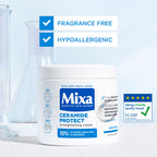 Mixa - Ceramide Protect Cream Jar - For Dry, Very Dry and Sensitive Skin - For Face, Hands & Body | MazenOnline