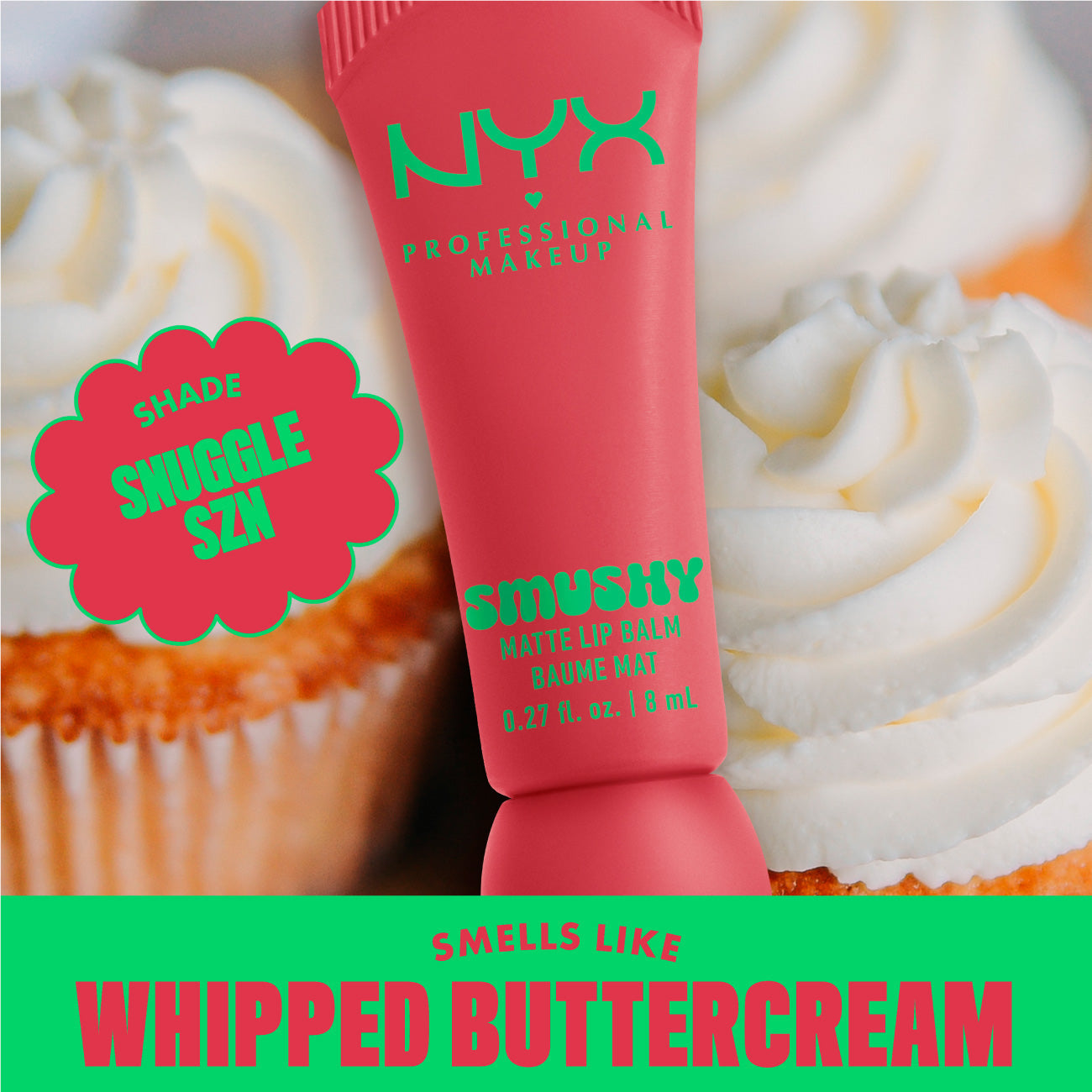 NYX Professional Makeup - Smushy Matte Lip Balm, Soft Diffused Color, Matte Finish | MazenOnline