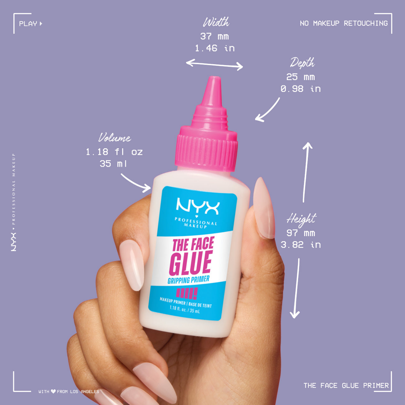 NYX Professional Makeup - The Face Glue Primer, Gripping Primer, Up To 24 Hour Hydration | MazenOnline