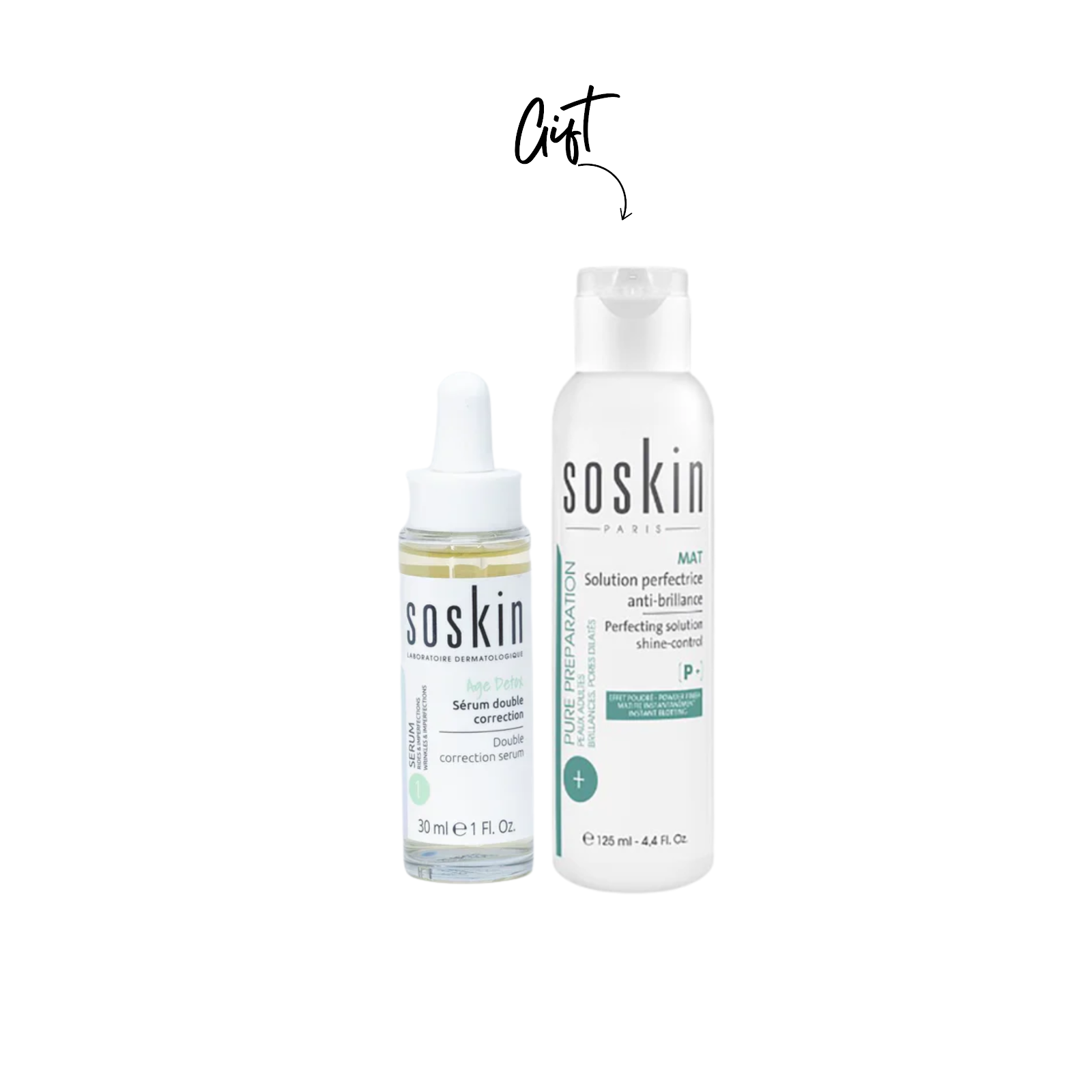 Soskin - Double Correction Serum 30 ML + Free Solution Perfectrice | MazenOnline