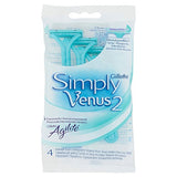 Simply Venus 2 Women's Disposable Razors - 4 Pack - MazenOnline