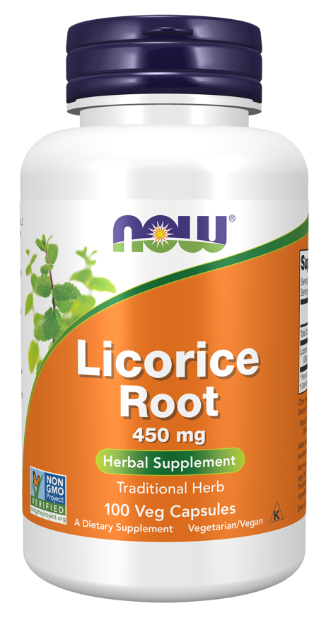 Now - Licorice Root 450 mg Veg Capsules | MazenOnline