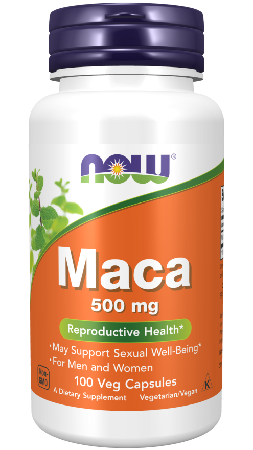Now - Maca 500 mg Veg Capsules | MazenOnline