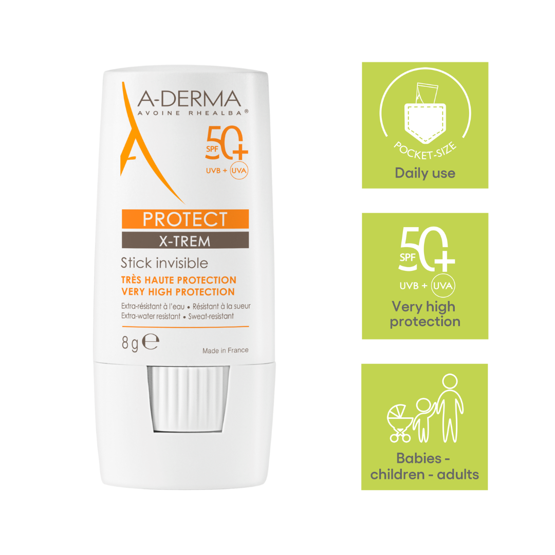 Aderma - A-Derma Protect Invisible Sunscreen Stick SPF50+ I Body - face - lips | MazenOnline