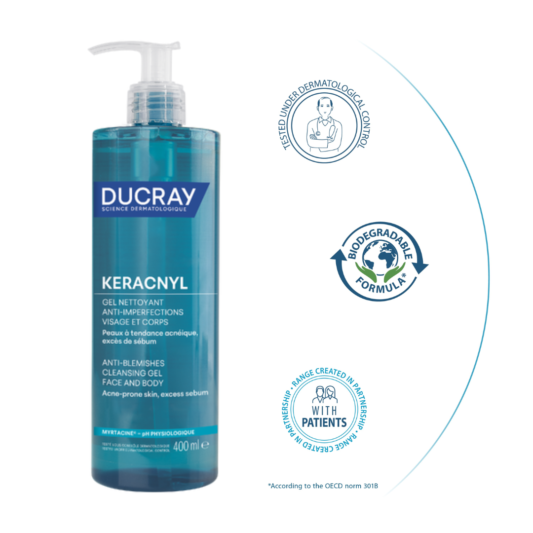 Ducray - Keracnyl Foaming Gel | MazenOnline