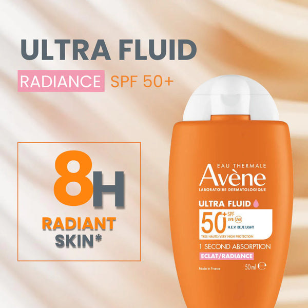 Ultra fluid Eclat Radiance SPF50+ Sunscreen  | Ultra Light Hydrating Micropigments Tinted Sunscreen