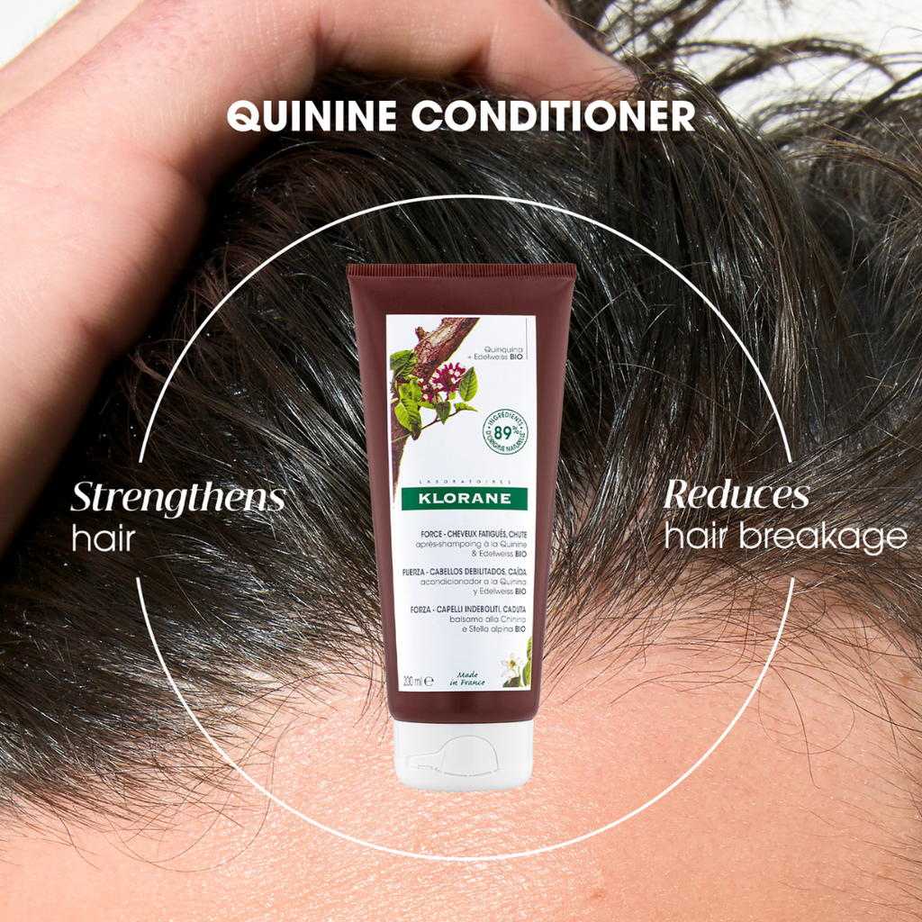 Klorane Fortifying Quinine Shampoo 200ml + Klorane Quinine Conditioner + Gift