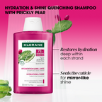 Klorane Prickly Pear Thirst-Quenching Shampoo + Klorane Thirst-quenching serum with prickly pear & hyaluronic acid + Towel