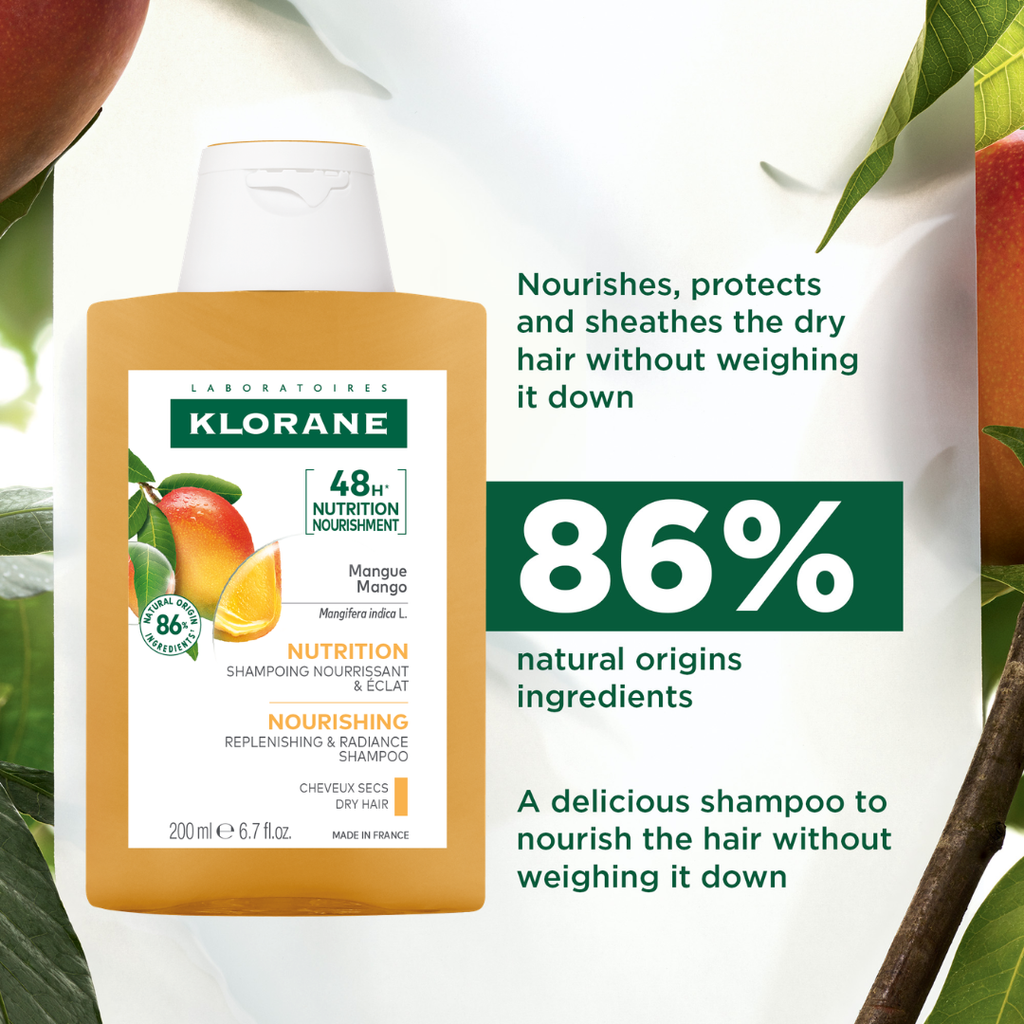 Klorane Mango Shampoo 200ml + Klorane Mango Oil + Towel
