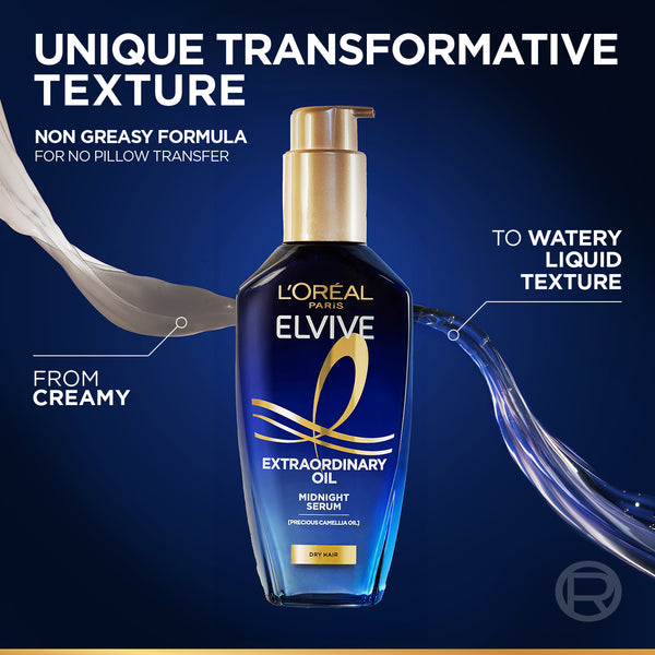 Elvive Extraordinary Oil Midnight Serum - For Dry Hair