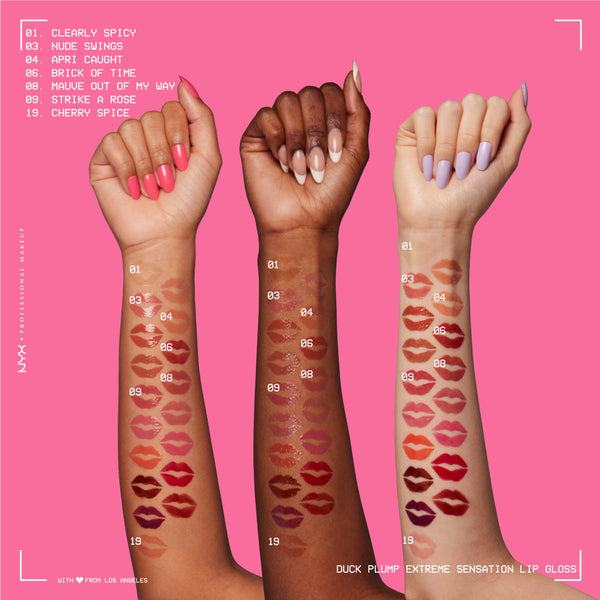 NYX Professional Makeup - Duck Plump Lip Plumping Lacquer, High Pigment, High Shine, High Sparkle Lip Gloss | MazenOnline