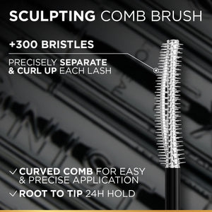 L'Oréal Paris - Telescopic Extensionist Mascara for 24H Long-Lasting Curl, Volume, and Exceptional Lengthening Eyelashes with Eyelash-Extension Effect | MazenOnline