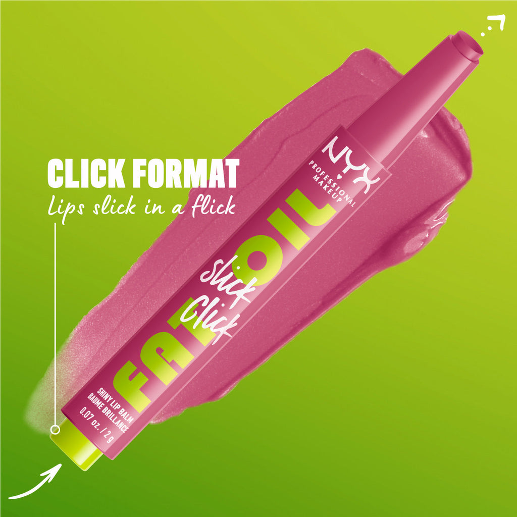 NYX Professional Makeup - Fat Oil Slick Click Shiny Lip Balm | MazenOnline