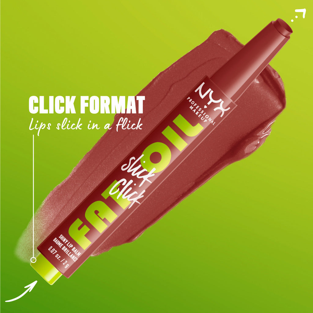 NYX Professional Makeup - Fat Oil Slick Click Shiny Lip Balm | MazenOnline