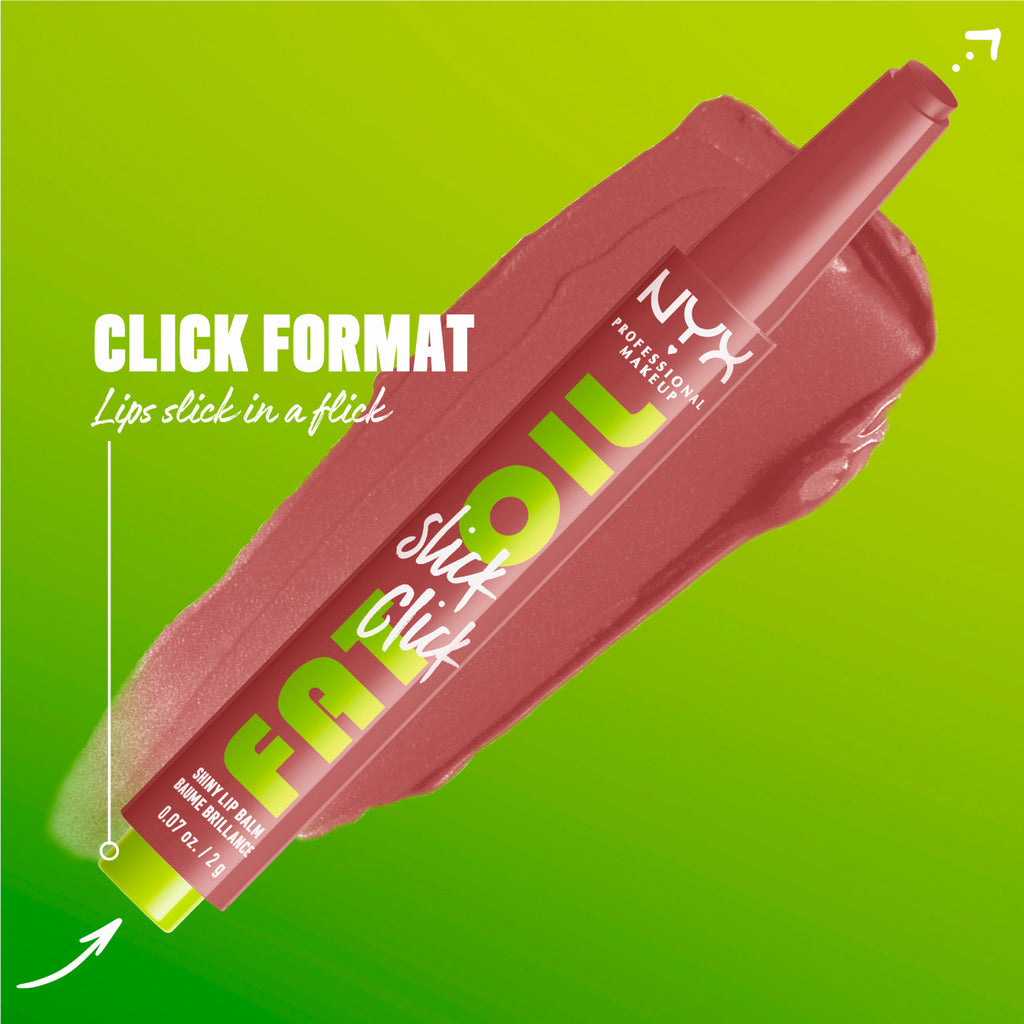 NYX Professional Makeup - Fat Oil Slick Click Shiny Lip Balm | MazenOnline