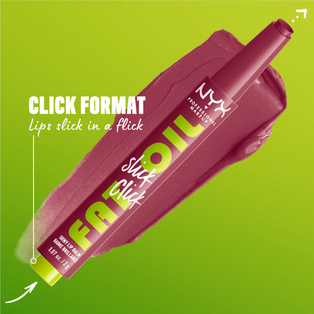 NYX Professional Makeup - Fat Oil Slick Click Shiny Lip Balm | MazenOnline