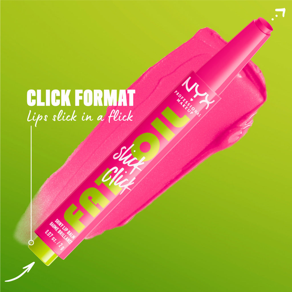 NYX Professional Makeup - Fat Oil Slick Click Shiny Lip Balm | MazenOnline