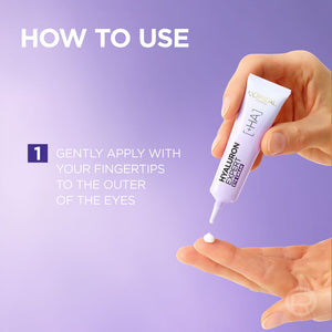 L'Oréal Paris - Hyaluron Expert, Replumping and Moisturizing Eye Cream, against Fine Lines, for Eye-Contour Replumping, with Hyaluronic Acid | MazenOnline