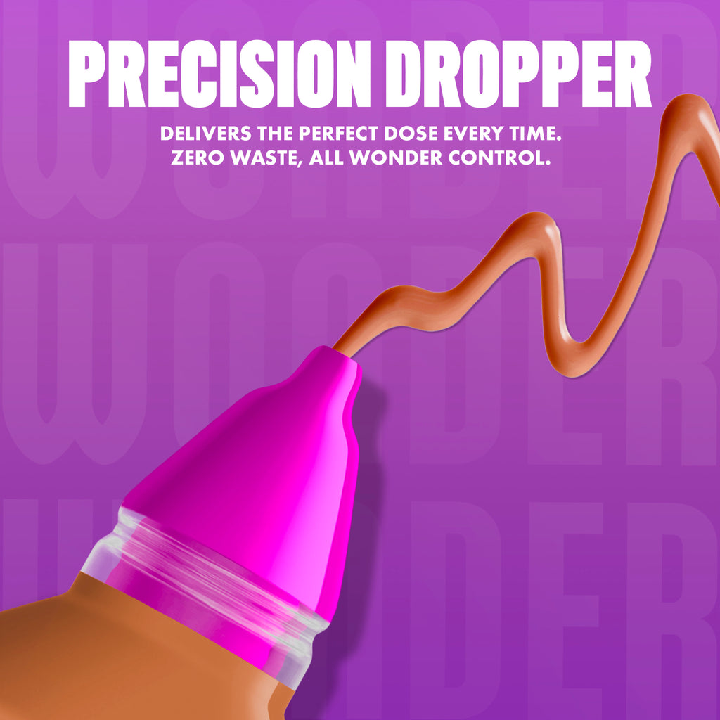 Make 'Em Wonder Liquid Foundation, 24HR Foundation Makeup With A Soft Matte Finish, Buildable Full Coverage