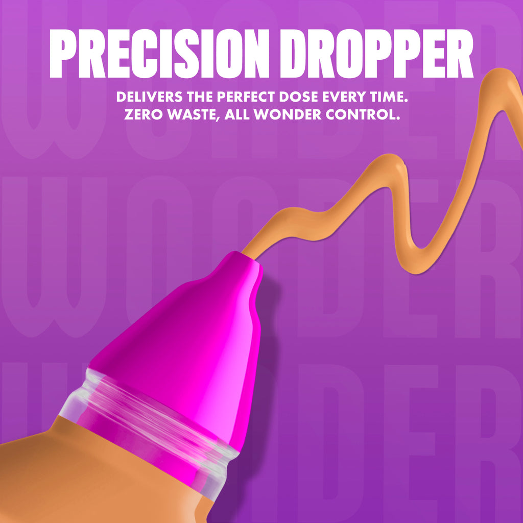 Make 'Em Wonder Liquid Foundation, 24HR Foundation Makeup With A Soft Matte Finish, Buildable Full Coverage