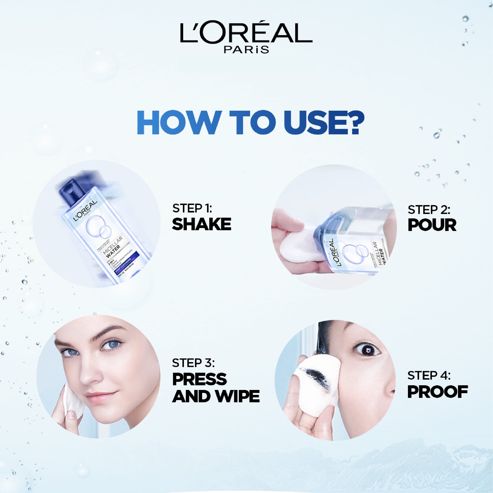 L'Oréal Paris - 3-in-1 Bi-Phase Micellar Water, Deeply Cleanse, Remove Water Proof Makeup and Soothe, for All Skin Types and Sensitive Skin | MazenOnline