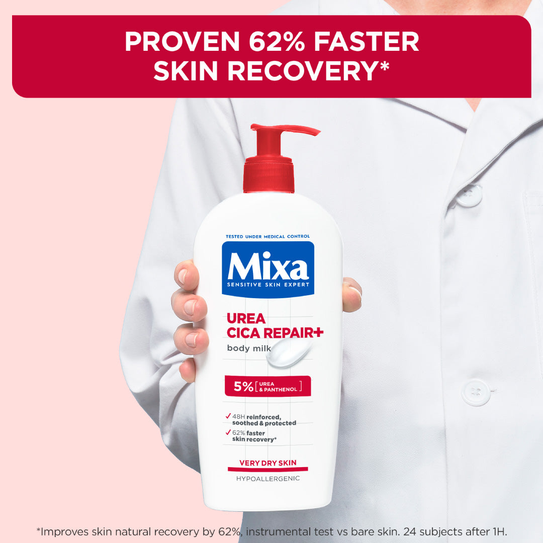 Mixa - Urea Cica Repair Body Lotion - For Keratosis Pilaris, Dry Rough Fragile Skin & Tiny Reddish Bumps | MazenOnline