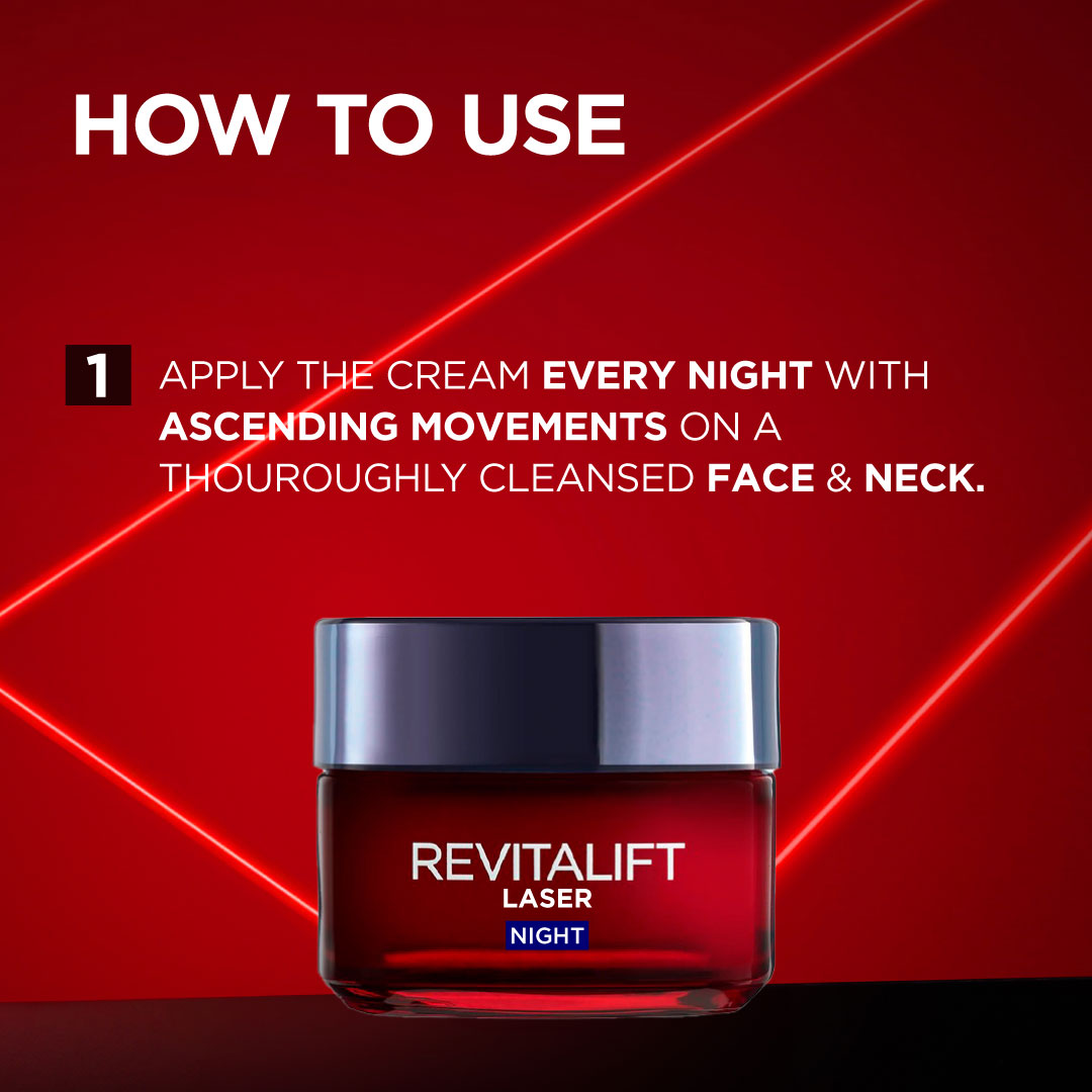 L'Oréal Paris - Revitalift Laser x3 Anti-Aging Moisturizing Night Cream, against Wrinkles and Signs of Aging, with Pro-Retinol | MazenOnline