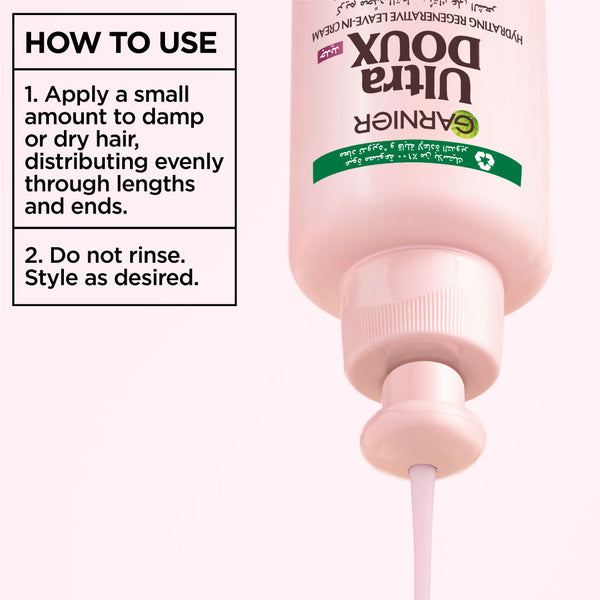 Garnier - Ultra Doux Grape Moisture 2 in 1 Styling Cream, Volumizing Hydration for Dehydrated Hair. Hydrating Grape Water + Antioxidant Grapeseed Oil - Paraben-Free, Vegan, Cruelty-Free | MazenOnline