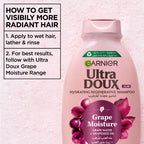 Garnier - Garnier Ultra Doux Grape Moisture - Hydrating Regenerative Shampoo for Dehydrated Hair. Hydrating Grape Water + Antioxidant Grapeseed Oil - Paraben-Free, Vegan, Cruelty-Free | MazenOnline