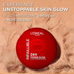 L'Oréal Paris - Infaillible 24H Power Glow Loose Powder in Mesh, Pore Blurring, Radiant Glow, and Hydrating Formula with 2 Shades, 9.5g. | MazenOnline