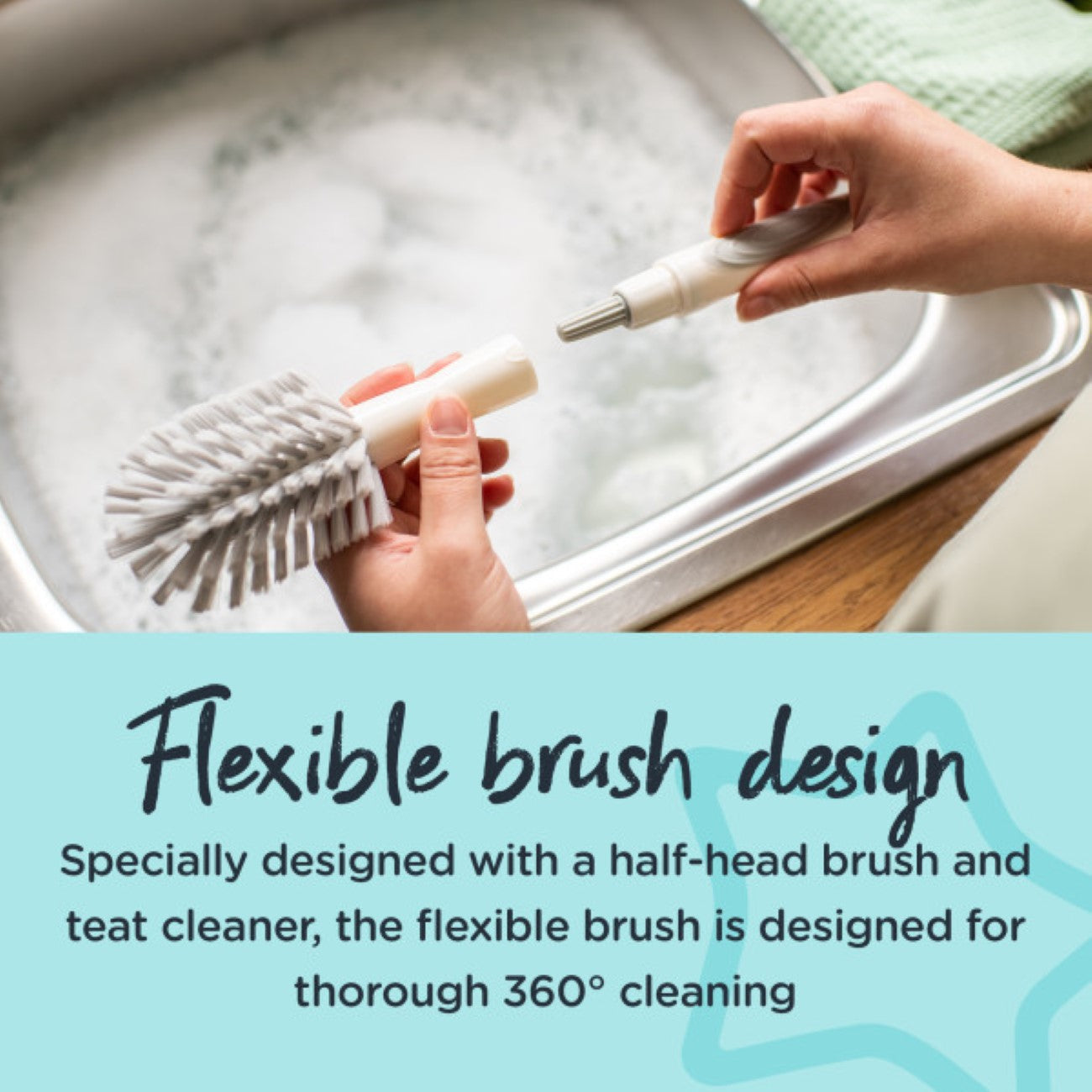 Tommee Tippee - Closer To Nature Bottle & Teats Brush | MazenOnline