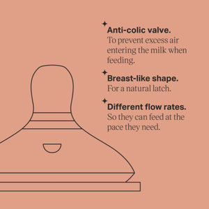 Tommee Tippee - Closer To Nature Fast Flow Teats 6M+ - Pack of 2 | MazenOnline