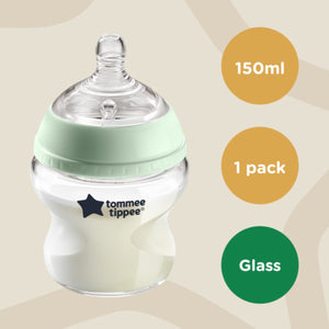 Tommee Tippee - Closer To Nature Glass Bottle 0M+ | MazenOnline